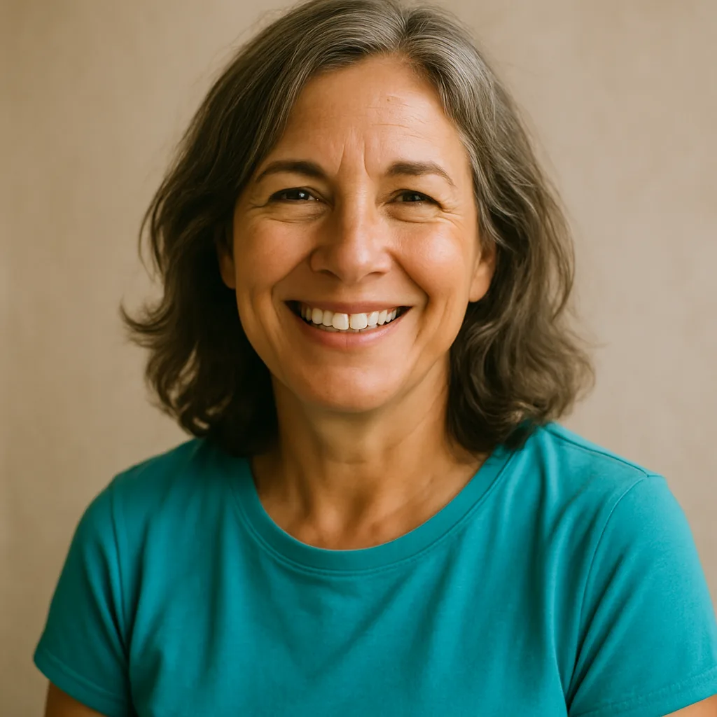 Smiling woman in her 50s — member of The Yorkshire Dating Site